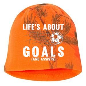 Cool Soccer For Soccer Lovers Player Football Goal Kati - Camo Knit Beanie