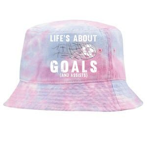 Cool Soccer For Soccer Lovers Player Football Goal Tie-Dyed Bucket Hat