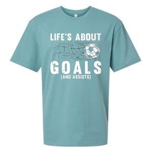 Cool Soccer For Soccer Lovers Player Football Goal Sueded Cloud Jersey T-Shirt