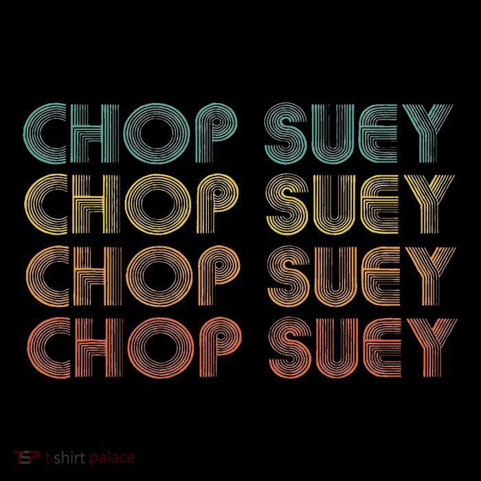 Chop Suey Favorite Food Word Design Asian Cuisine Tall T-Shirt