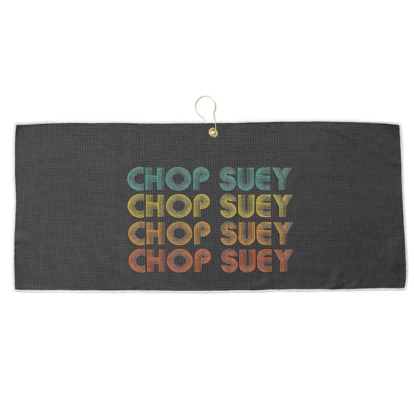Chop Suey Favorite Food Word Design Asian Cuisine Large Microfiber Waffle Golf Towel