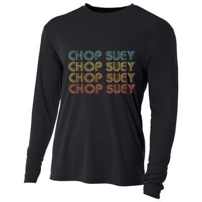 Chop Suey Favorite Food Word Design Asian Cuisine Cooling Performance Long Sleeve Crew