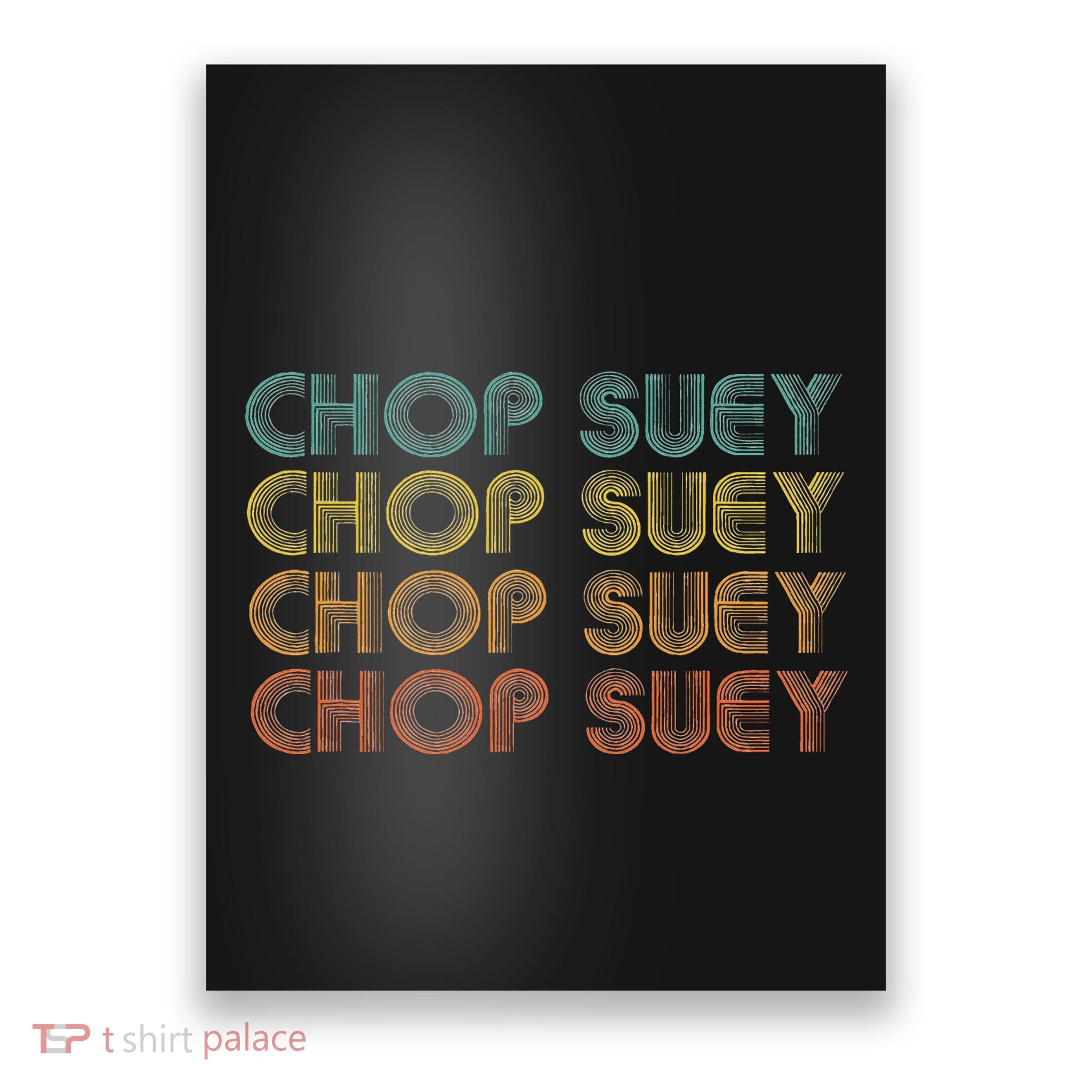 Chop Suey Favorite Food Word Design Asian Cuisine Poster