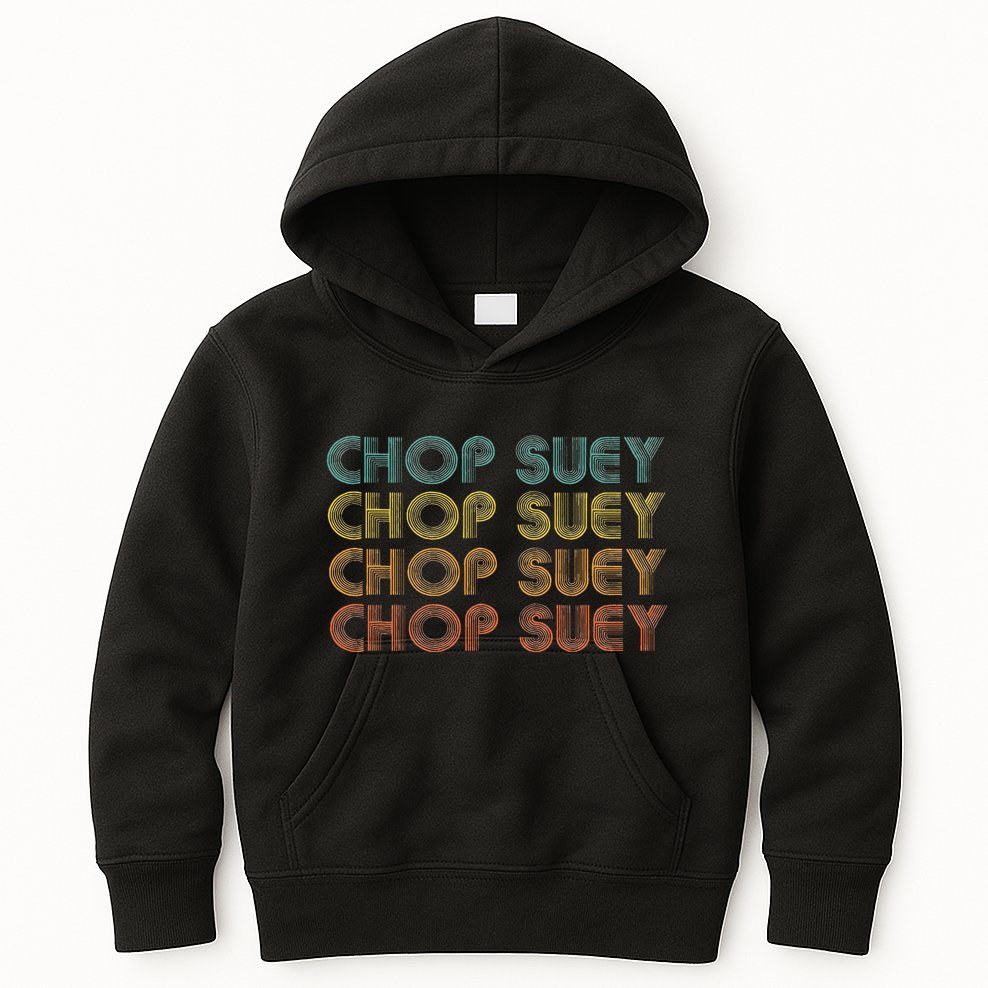 Chop Suey Favorite Food Word Design Asian Cuisine Kids Hoodie