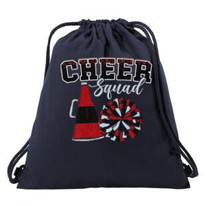 Cheer Squad Funny Cheerleader Cheerleading Red Women Girl Gift Drawstring Bag