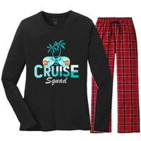 Cruise Squad Family Matching Cruise Trip Vacation Designs Tank Top Women's Long Sleeve Flannel Pajama Set 