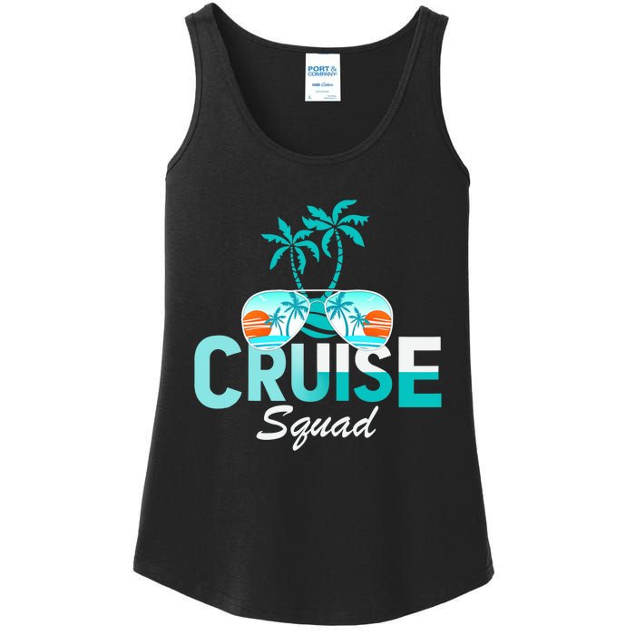 Cruise Squad Family Matching Cruise Trip Vacation Designs Tank Top Ladies Essential Tank