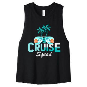 Cruise Squad Family Matching Cruise Trip Vacation Designs Tank Top Women's Racerback Cropped Tank