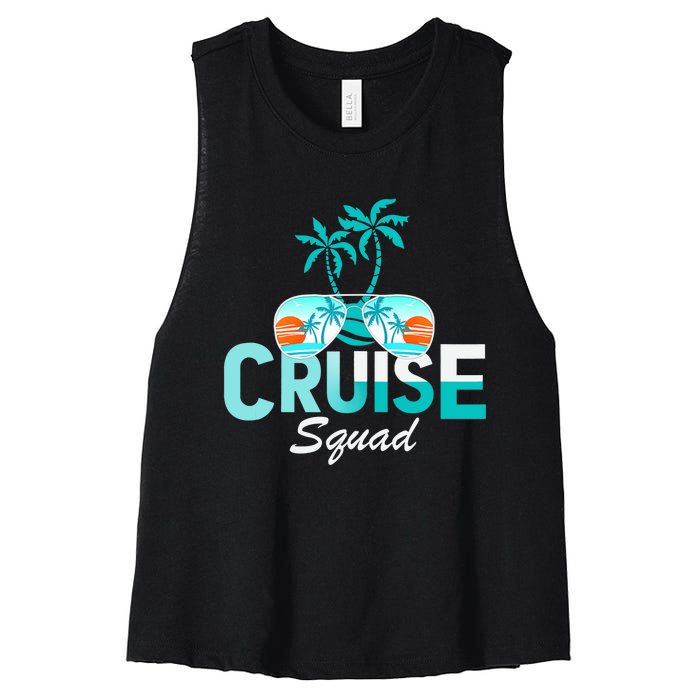 Cruise Squad Family Matching Cruise Trip Vacation Designs Tank Top Women's Racerback Cropped Tank