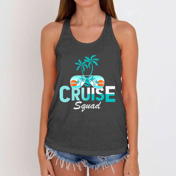 Cruise Squad Family Matching Cruise Trip Vacation Designs Tank Top Women's Knotted Racerback Tank