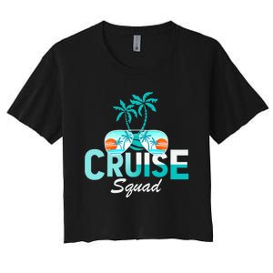 Cruise Squad Family Matching Cruise Trip Vacation Designs Tank Top Women's Crop Top Tee