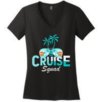 Cruise Squad Family Matching Cruise Trip Vacation Designs Tank Top Women's V-Neck T-Shirt