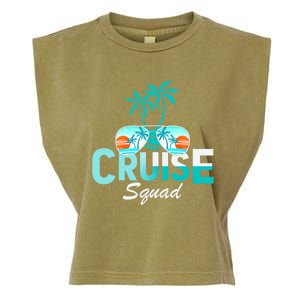 Cruise Squad Family Matching Cruise Trip Vacation Designs Tank Top Garment-Dyed Women's Muscle Tee