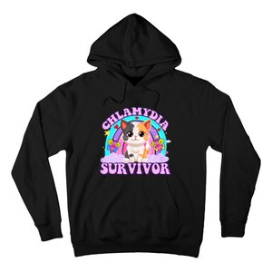 Chlamydia Survivor Funny Cat Sarcastic Inappropriate Hoodie