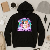 Chlamydia Survivor Funny Cat Sarcastic Inappropriate Hoodie