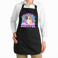 Chlamydia Survivor Funny Cat Sarcastic Inappropriate Apron