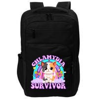 Chlamydia Survivor Funny Cat Sarcastic Inappropriate Impact Tech Backpack