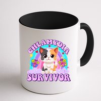 Chlamydia Survivor Funny Cat Sarcastic Inappropriate Mug