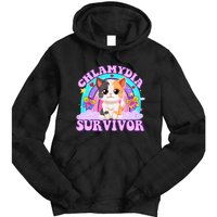 Chlamydia Survivor Funny Cat Sarcastic Inappropriate Tie Dye Hoodie