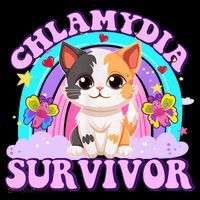 Chlamydia Survivor Funny Cat Sarcastic Inappropriate Visor