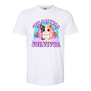 Chlamydia Survivor Funny Cat Sarcastic Inappropriate Softstyle CVC T-Shirt