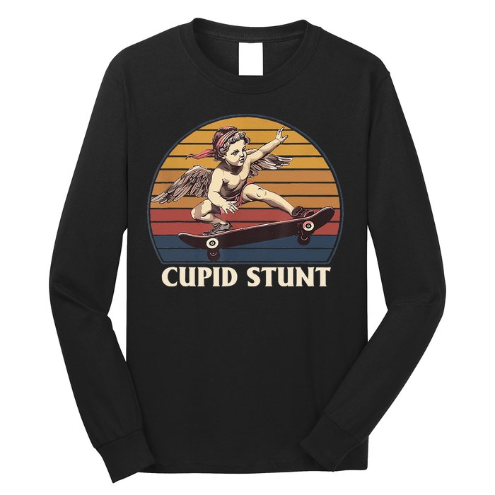 Cupid Stunt Funny Sarcastic Offensive Humor Embarrassing Long Sleeve Shirt
