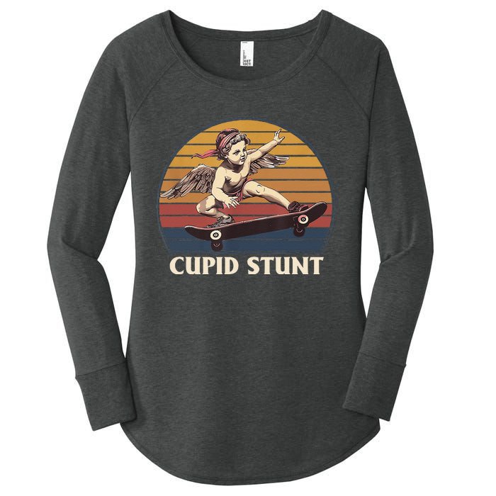 Cupid Stunt Funny Sarcastic Offensive Humor Embarrassing Women's Perfect Tri Tunic Long Sleeve Shirt