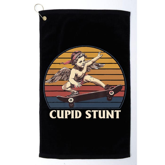 Cupid Stunt Funny Sarcastic Offensive Humor Embarrassing Golf Towel