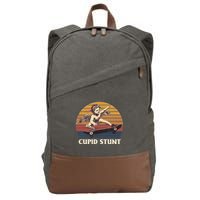 Cupid Stunt Funny Sarcastic Offensive Humor Embarrassing Cotton Canvas Backpack