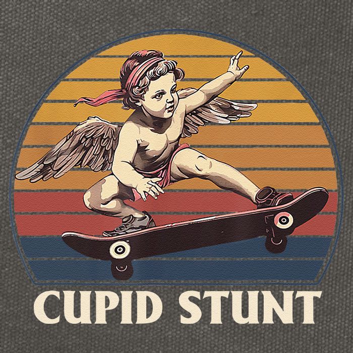 Cupid Stunt Funny Sarcastic Offensive Humor Embarrassing Cotton Canvas Backpack
