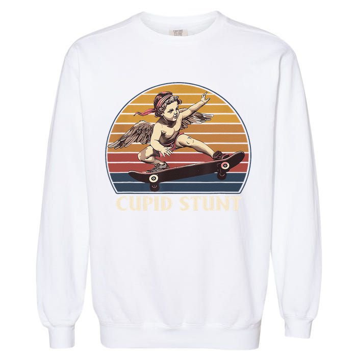 Cupid Stunt Funny Sarcastic Offensive Humor Embarrassing Garment-Dyed Sweatshirt