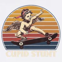Cupid Stunt Funny Sarcastic Offensive Humor Embarrassing Garment-Dyed Sweatshirt