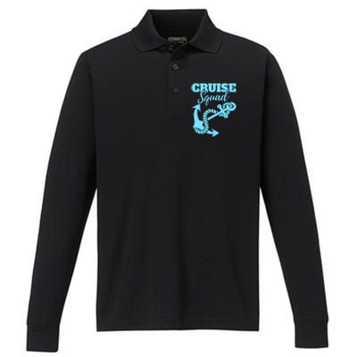 Cruise Squad Family Friends Matching Meaningful Gift Performance Long Sleeve Polo