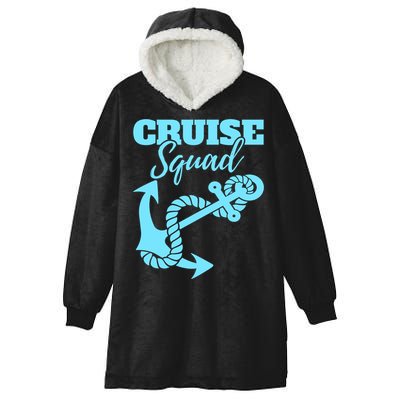 Cruise Squad Family Friends Matching Meaningful Gift Hooded Wearable Blanket