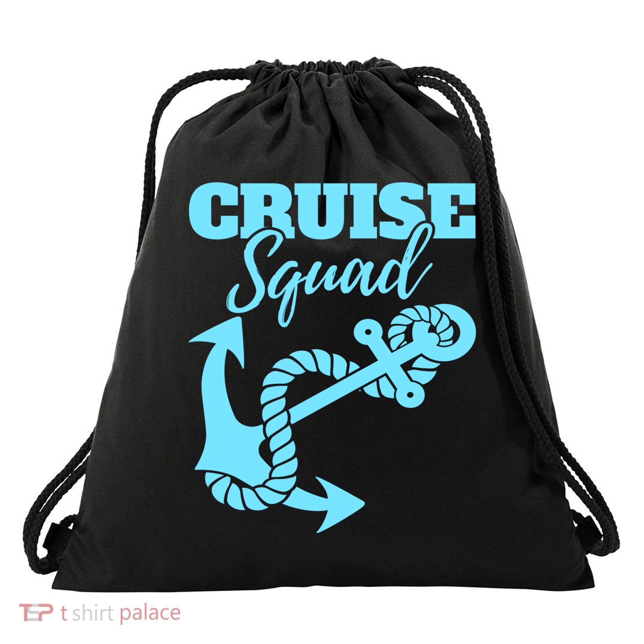 Cruise Squad Family Friends Matching Meaningful Gift Drawstring Bag