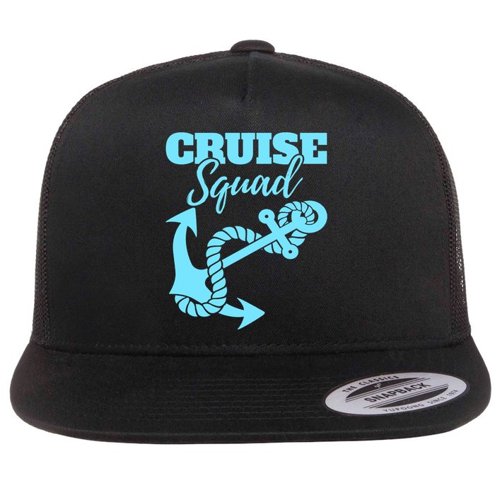 Cruise Squad Family Friends Matching Meaningful Gift Flat Bill Trucker Hat