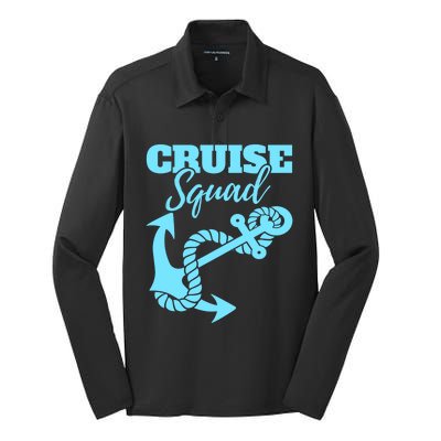 Cruise Squad Family Friends Matching Meaningful Gift Silk Touch Performance Long Sleeve Polo