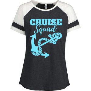 Cruise Squad Family Friends Matching Meaningful Gift Enza Ladies Jersey Colorblock Tee