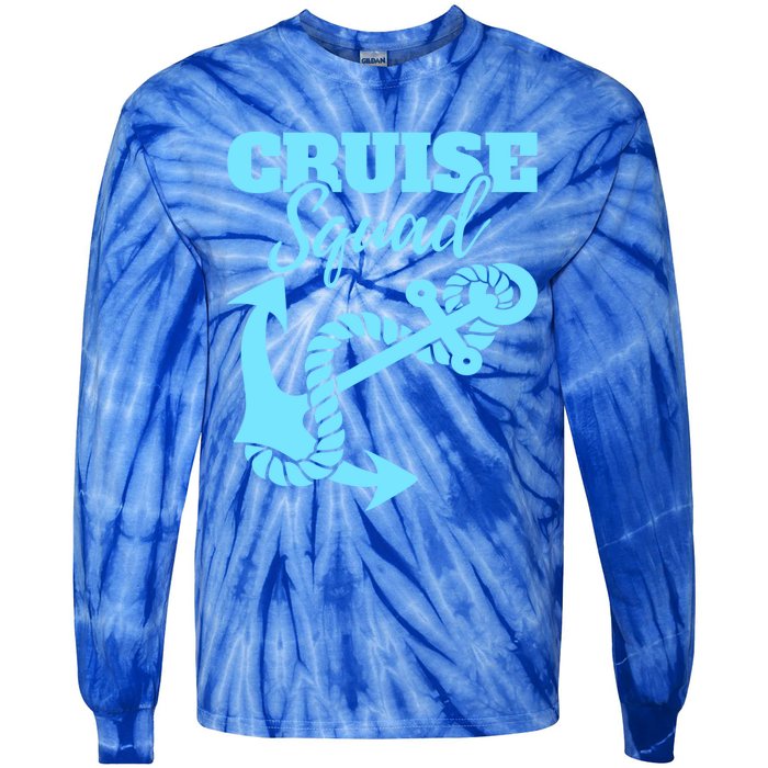 Cruise Squad Family Friends Matching Meaningful Gift Tie-Dye Long Sleeve Shirt