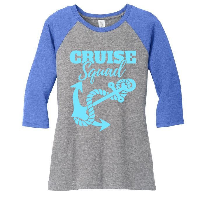 Cruise Squad Family Friends Matching Meaningful Gift Women's Tri-Blend 3/4-Sleeve Raglan Shirt