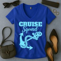 Cruise Squad Family Friends Matching Meaningful Gift Women's V-Neck T-Shirt