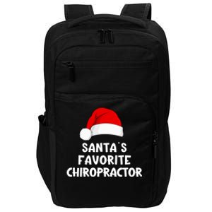 Christmas SantaS Favorite Chiropractor Funny Chiropractic Great Gift Impact Tech Backpack