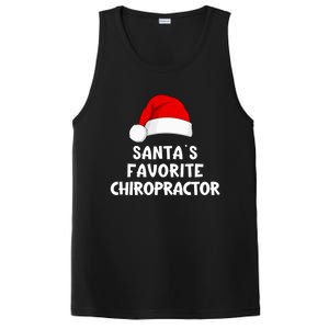 Christmas SantaS Favorite Chiropractor Funny Chiropractic Great Gift PosiCharge Competitor Tank