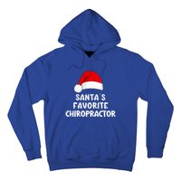 Christmas SantaS Favorite Chiropractor Funny Chiropractic Great Gift Hoodie