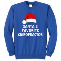 Christmas SantaS Favorite Chiropractor Funny Chiropractic Great Gift Sweatshirt