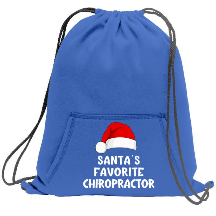 Christmas SantaS Favorite Chiropractor Funny Chiropractic Great Gift Sweatshirt Cinch Pack Bag