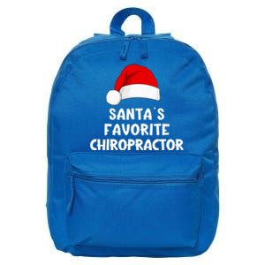 Christmas SantaS Favorite Chiropractor Funny Chiropractic Great Gift 16 in Basic Backpack