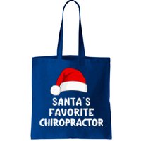 Christmas SantaS Favorite Chiropractor Funny Chiropractic Great Gift Tote Bag