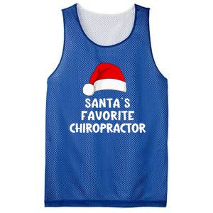 Christmas SantaS Favorite Chiropractor Funny Chiropractic Great Gift Mesh Reversible Basketball Jersey Tank