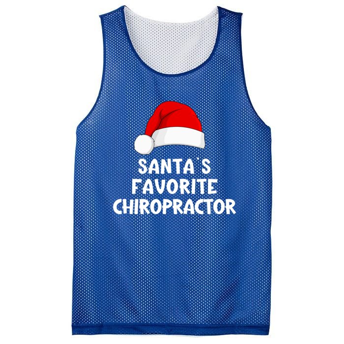 Christmas SantaS Favorite Chiropractor Funny Chiropractic Great Gift Mesh Reversible Basketball Jersey Tank